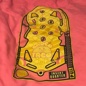Rare “Choco Taco” pink zippered hoodie sweatshirt